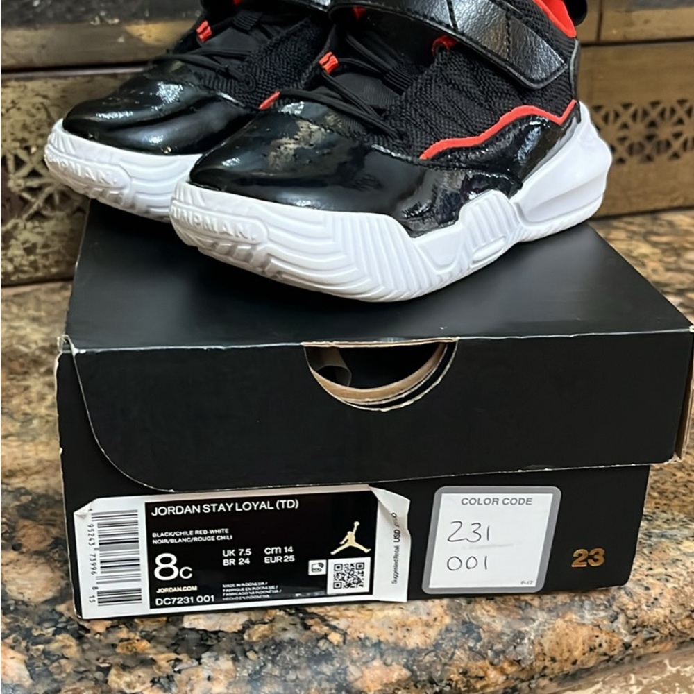 Jordan Stay Loyal Kids Shoes - Black and Red